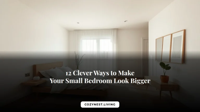 12 Clever Ways to Make Your Small Bedroom Look Bigger