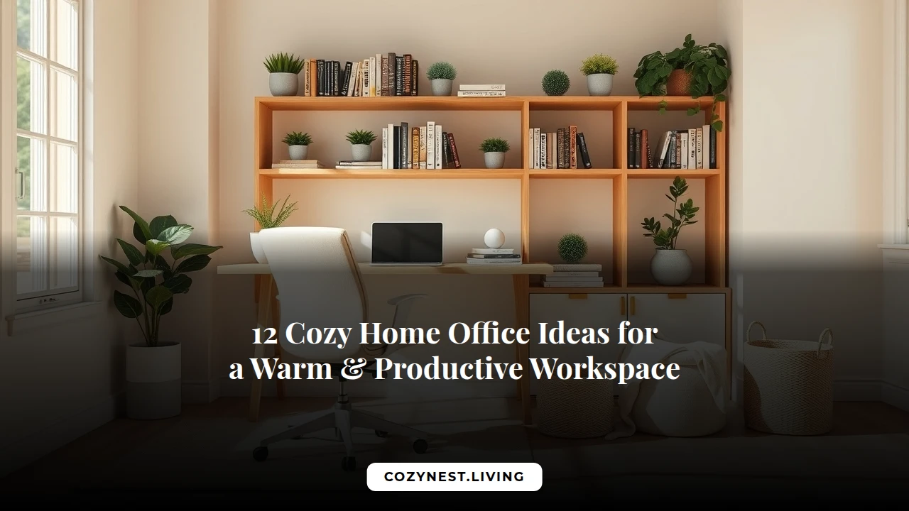 12 Cozy Home Office Ideas for a Warm & Productive Workspace