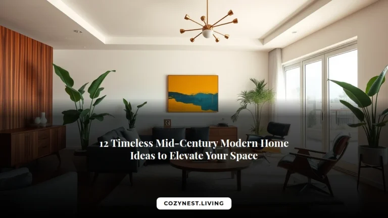 12 Timeless Mid-Century Modern Home Ideas to Elevate Your Space