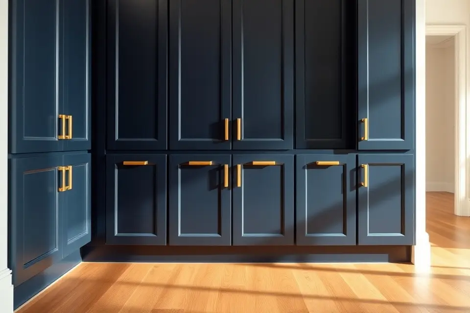 3. Deep Navy Blue Elegance