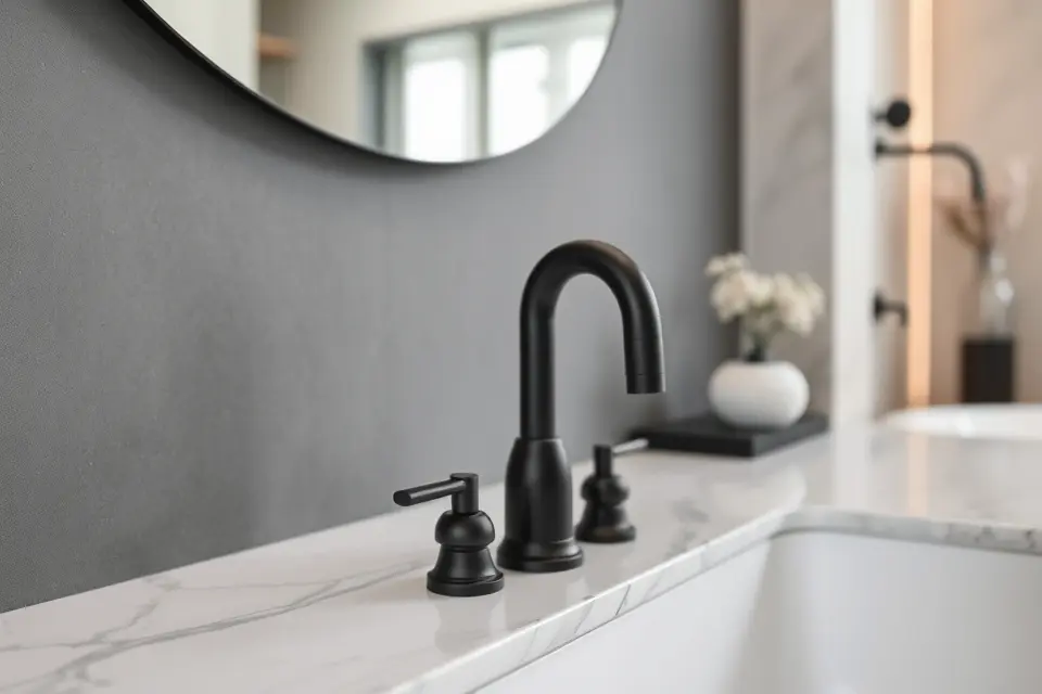 Idea 3: Matte Black Fixtures and Hardware