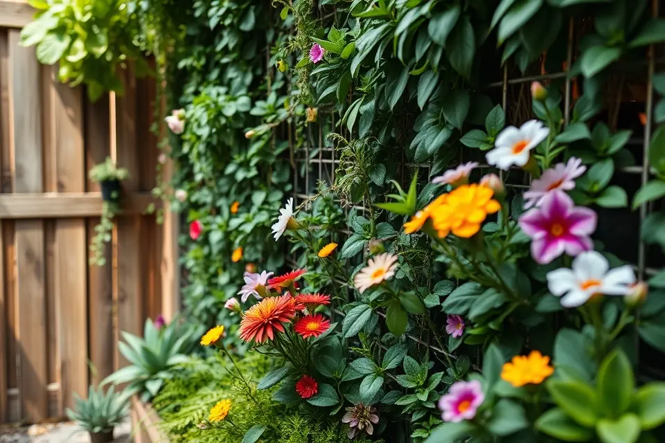 1. Living Walls and Vertical Gardens