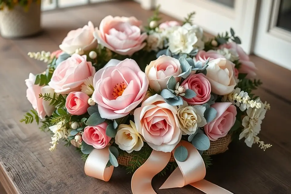 1. The Classic Floral Burst Wreath