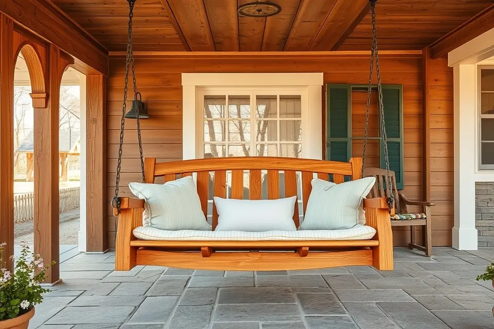 1. The Classic Wooden Swing