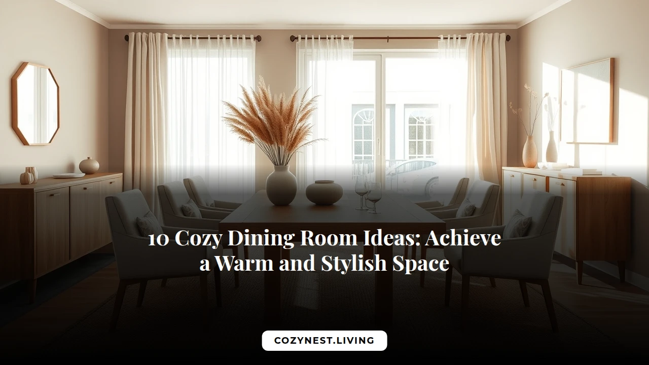 10 Cozy Dining Room Ideas: Achieve a Warm and Stylish Space