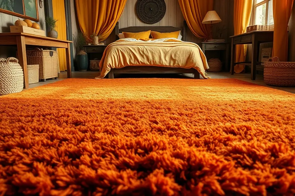 10. Cozy Autumn Hues (Mustard & Rust)