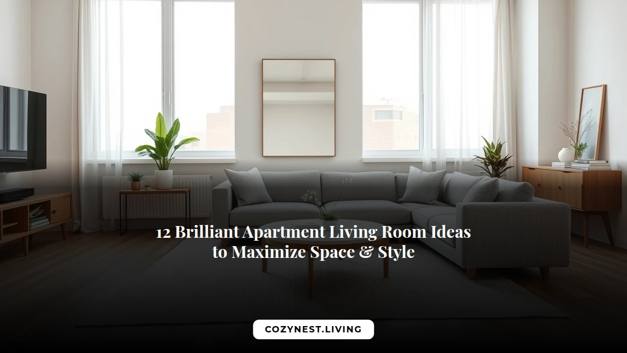 12 Brilliant Apartment Living Room Ideas to Maximize Space & Style