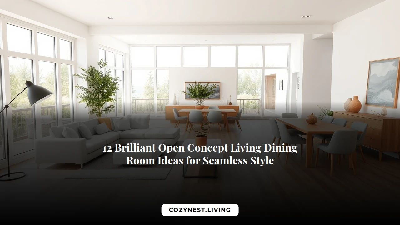 12 Brilliant Open Concept Living Dining Room Ideas for Seamless Style