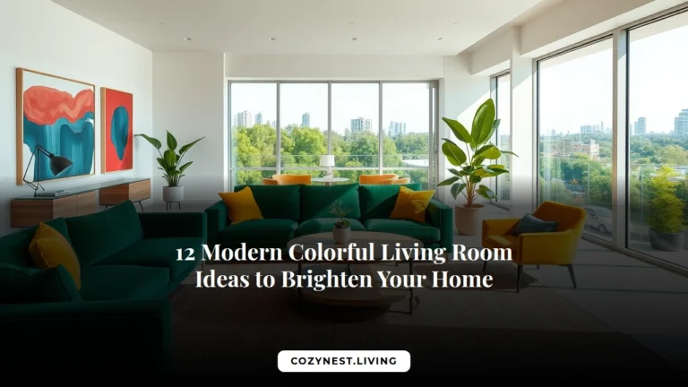 12 Modern Colorful Living Room Ideas to Brighten Your Home
