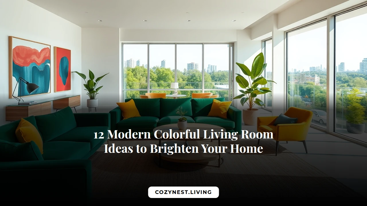12 Modern Colorful Living Room Ideas to Brighten Your Home