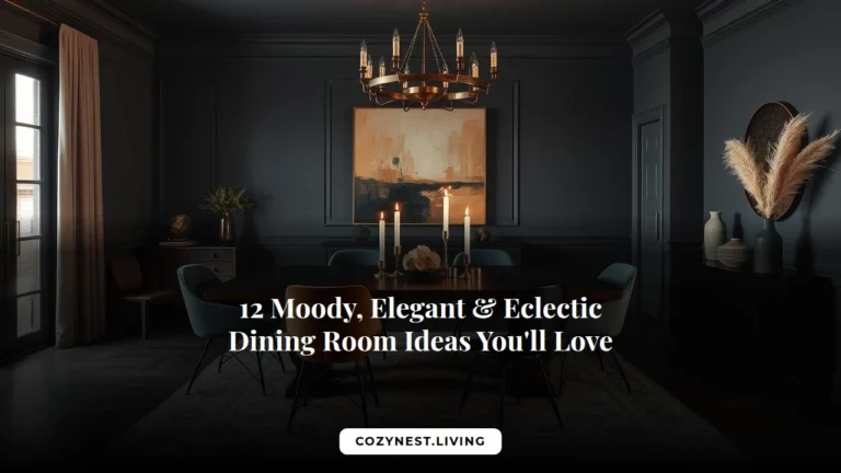 12 Moody, Elegant & Eclectic Dining Room Ideas You'll Love