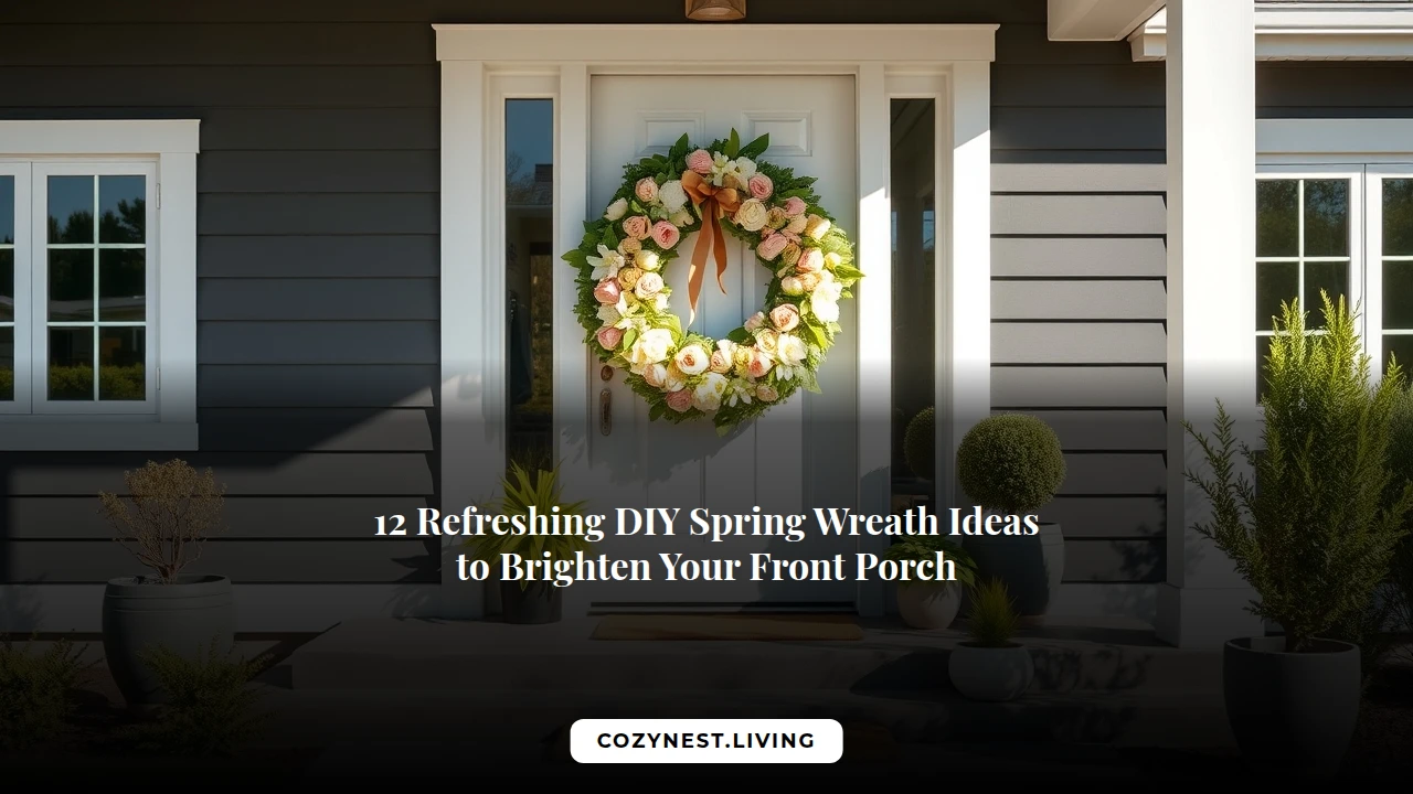 12 Refreshing DIY Spring Wreath Ideas to Brighten Your Front Porch