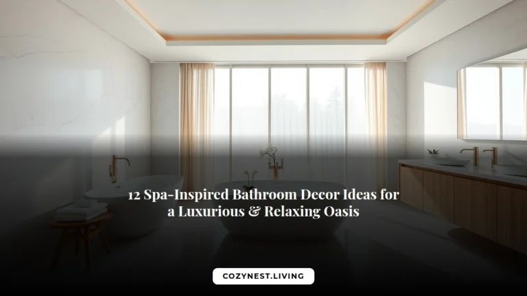 12 Spa-Inspired Bathroom Decor Ideas for a Luxurious & Relaxing Oasis