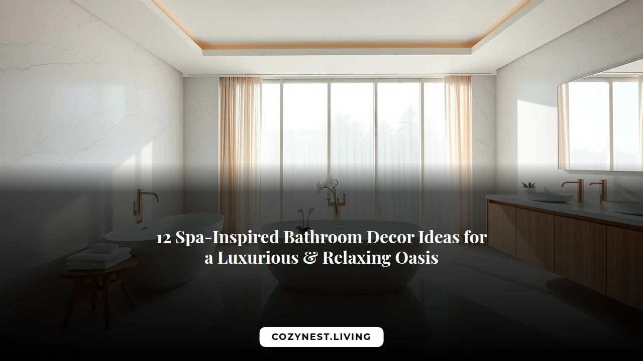 12 Spa-Inspired Bathroom Decor Ideas for a Luxurious & Relaxing Oasis