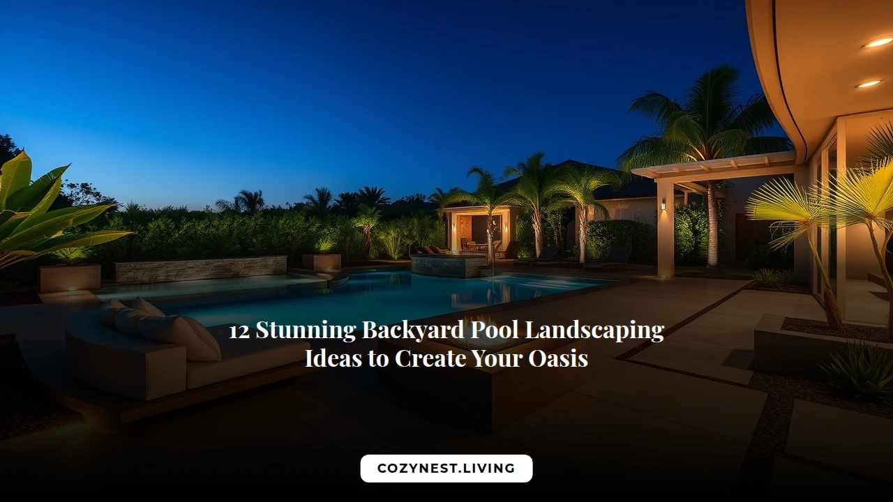 12 Stunning Backyard Pool Landscaping Ideas to Create Your Oasis