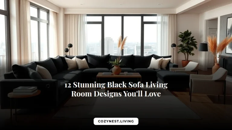 12 Stunning Black Sofa Living Room Designs You'll Love