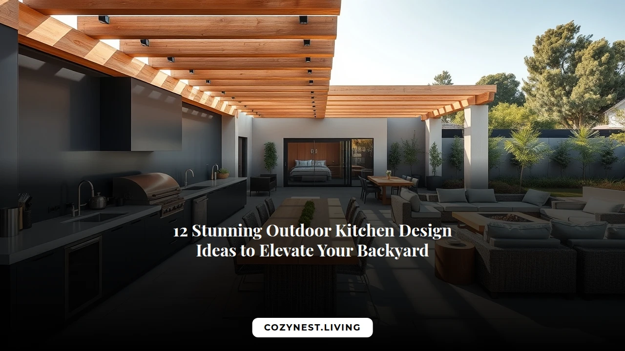 12 Stunning Outdoor Kitchen Design Ideas to Elevate Your Backyard
