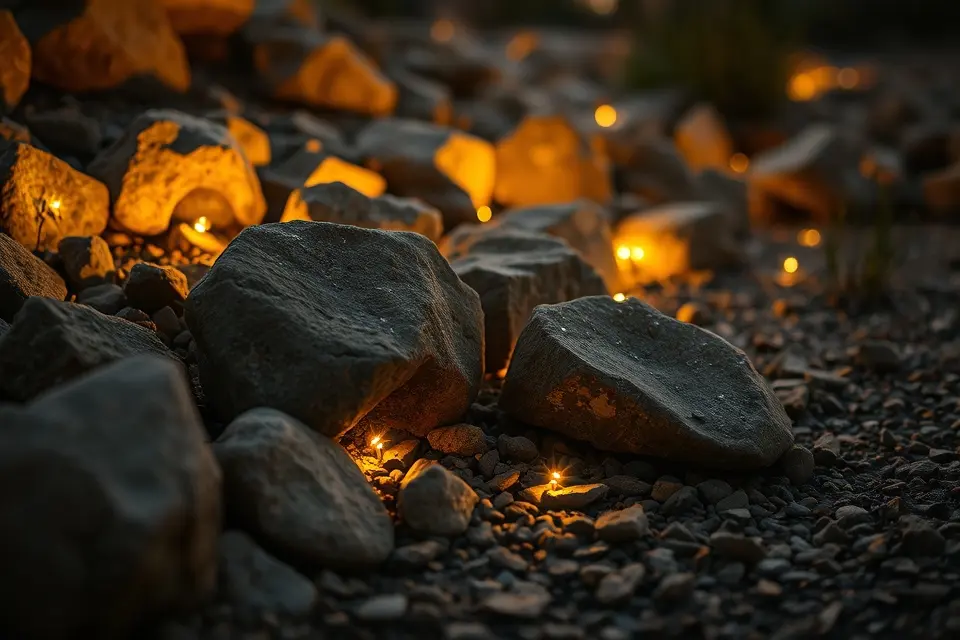 12. Illuminated Stone or Rock Features