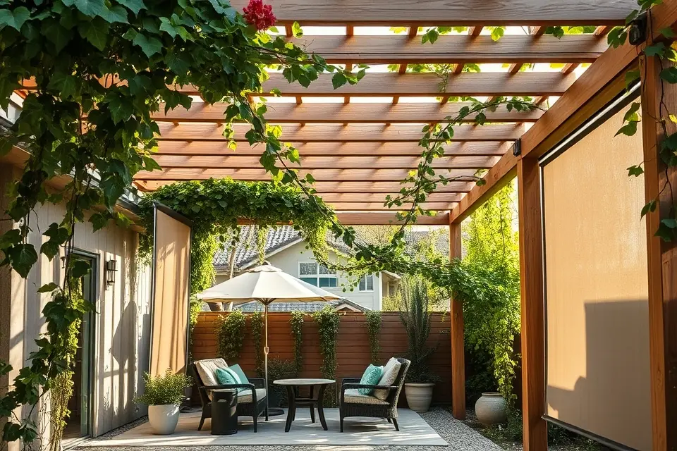 12. Pergola with Privacy Side Screens