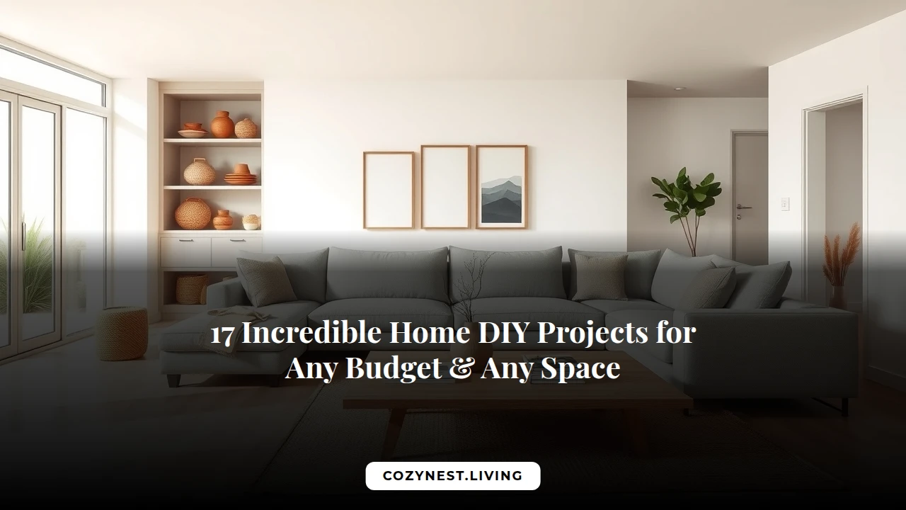 17 Incredible Home DIY Projects for Any Budget & Any Space