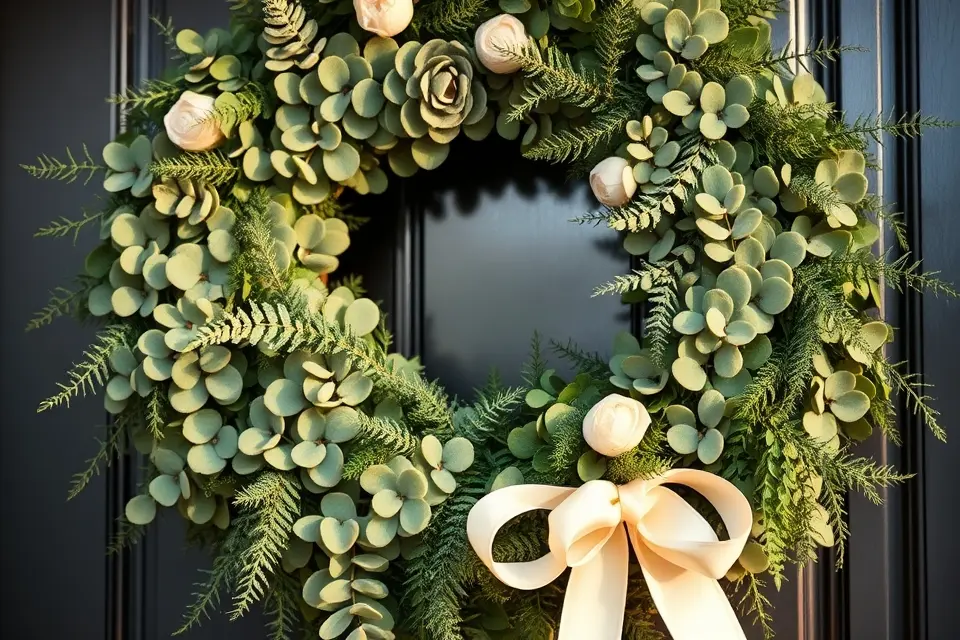 2. Fresh Greenery & Eucalyptus Wreath