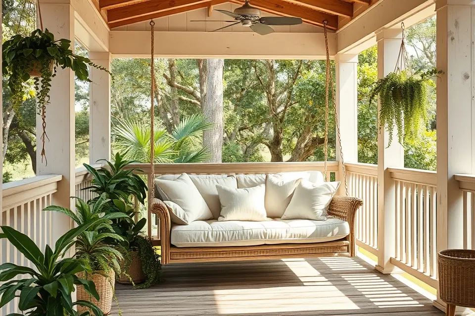 5. Daybed Style Porch Swings