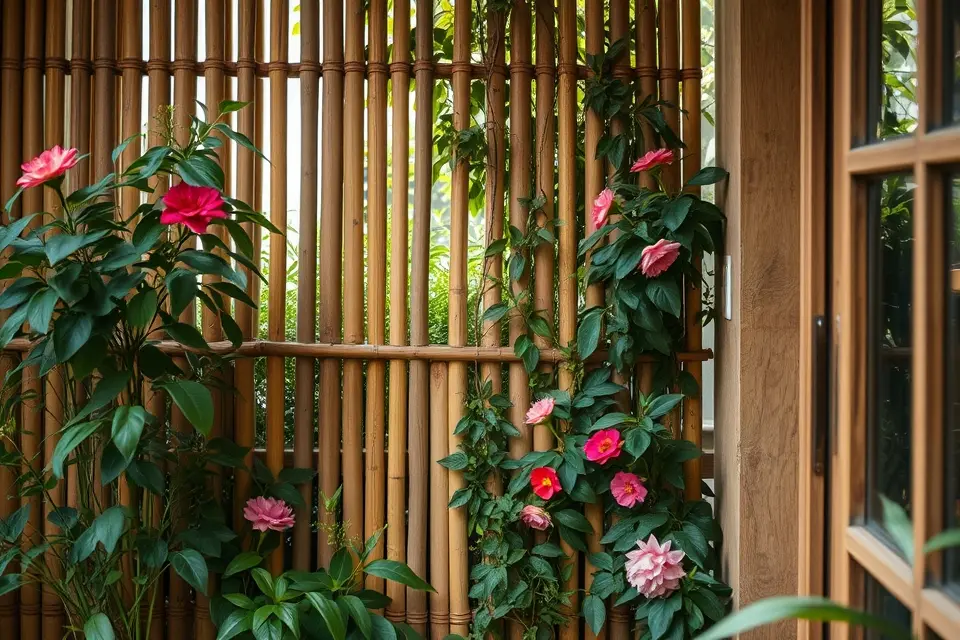 5. Natural Bamboo Screens
