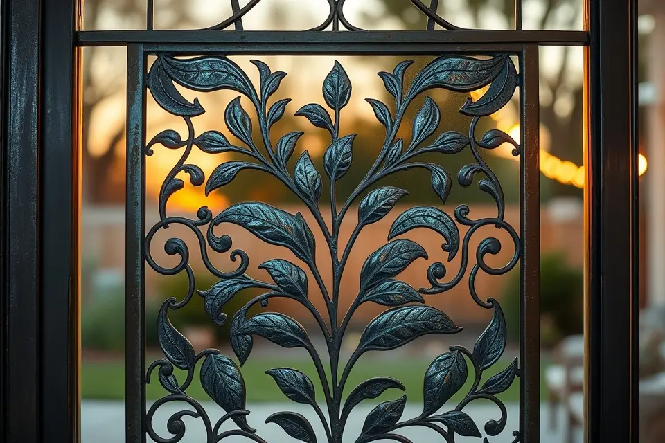 6. Decorative Metal Panels with Patterns