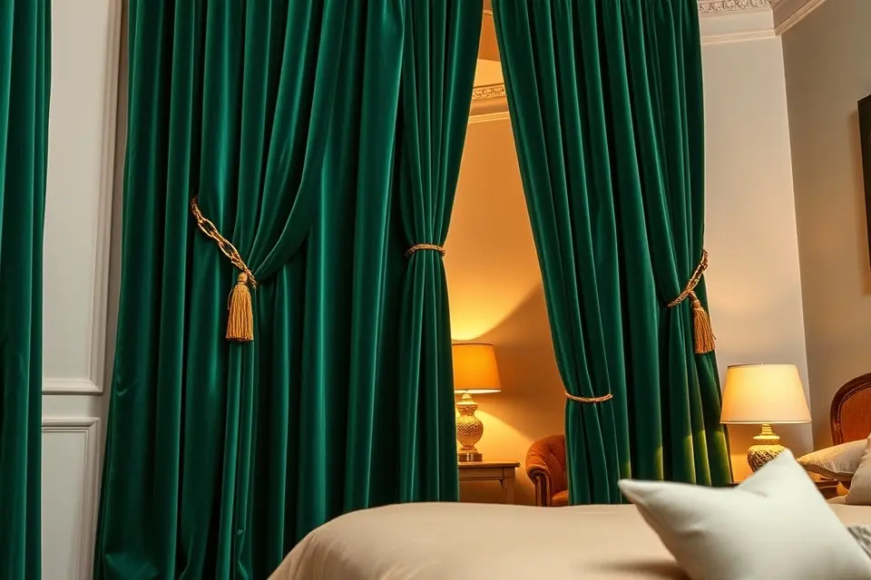 6. Hang Dramatic, Heavy Curtains