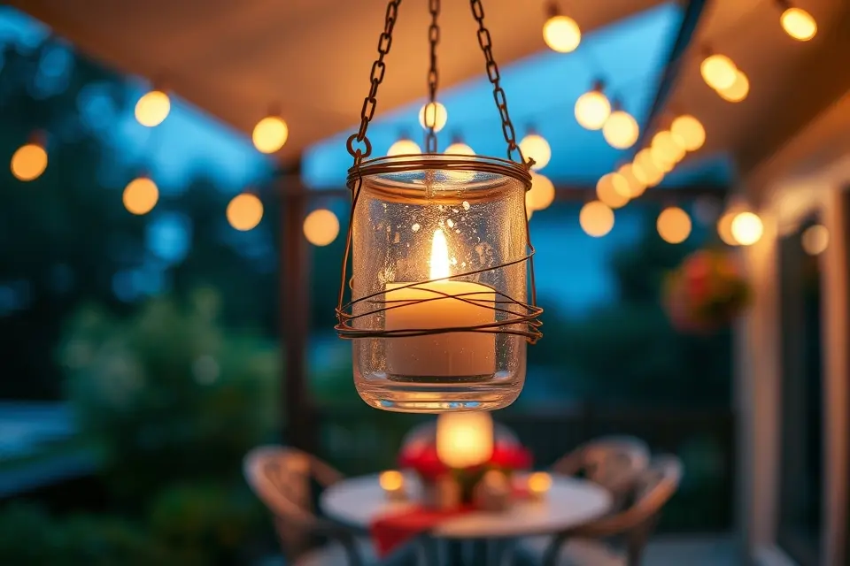 8. Elegant Hanging Candleholders