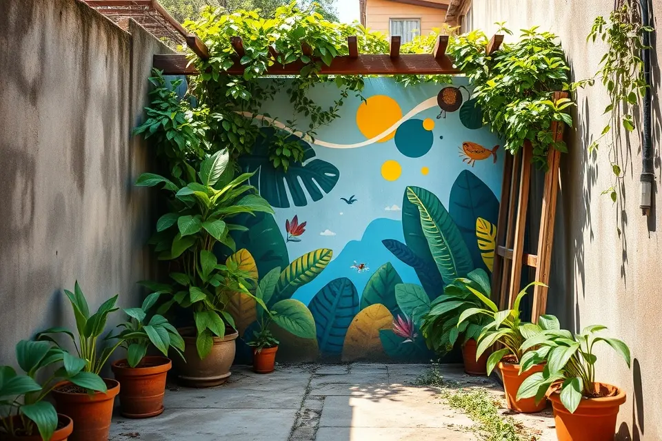 9. Artistic Mural Walls