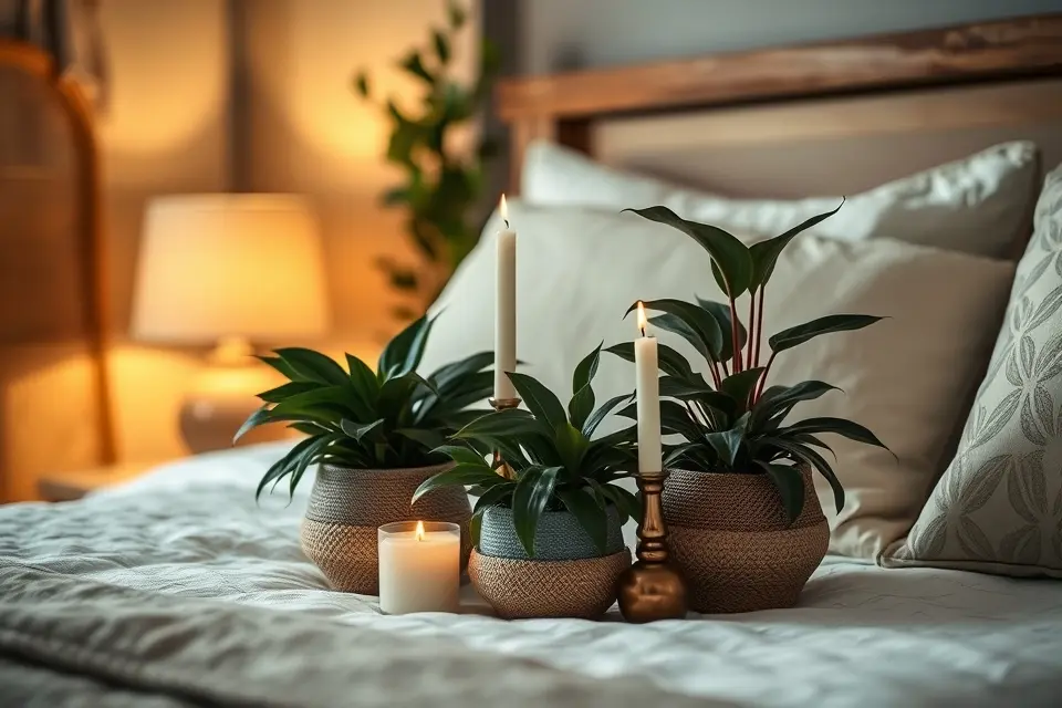 9. Bring in Greenery with Dark Foliage Plants
