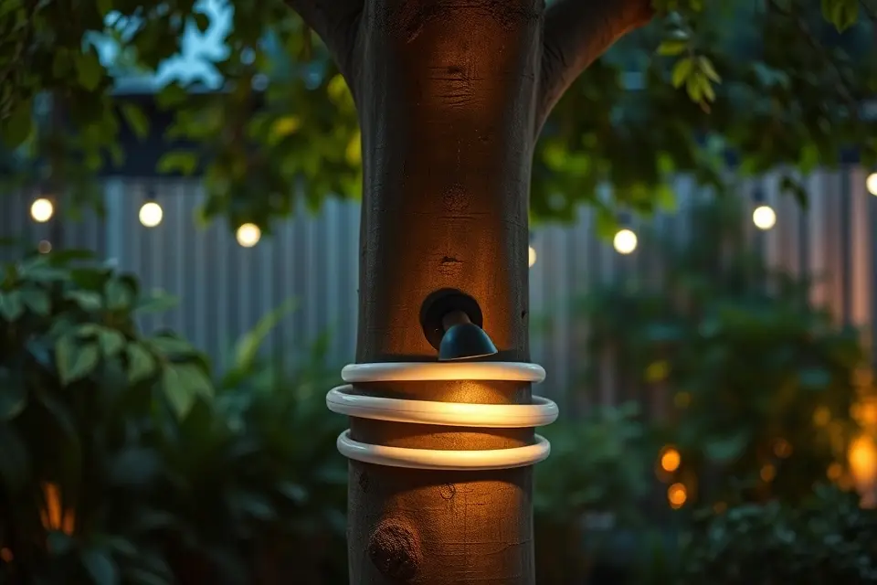 9. PVC Pipe Uplights for Landscaping