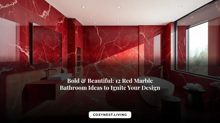 Bold & Beautiful: 12 Red Marble Bathroom Ideas to Ignite Your Design
