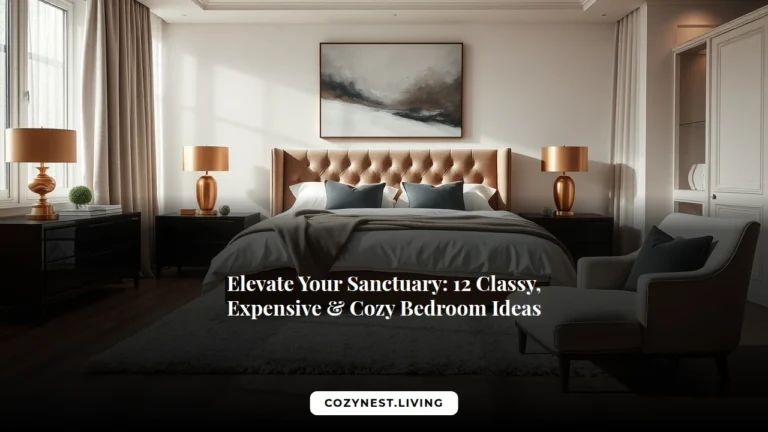 Elevate Your Sanctuary: 12 Classy, Expensive & Cozy Bedroom Ideas