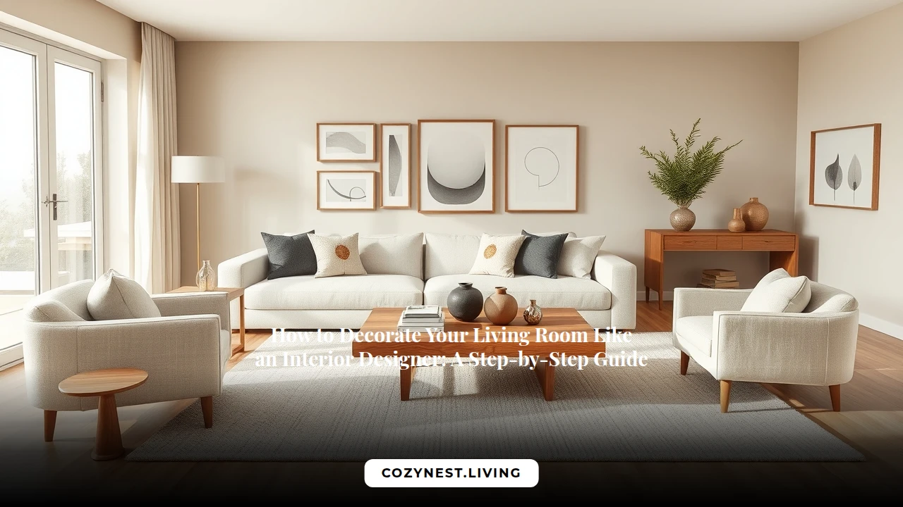 How to Decorate Your Living Room Like an Interior Designer: A Step-by-Step Guide
