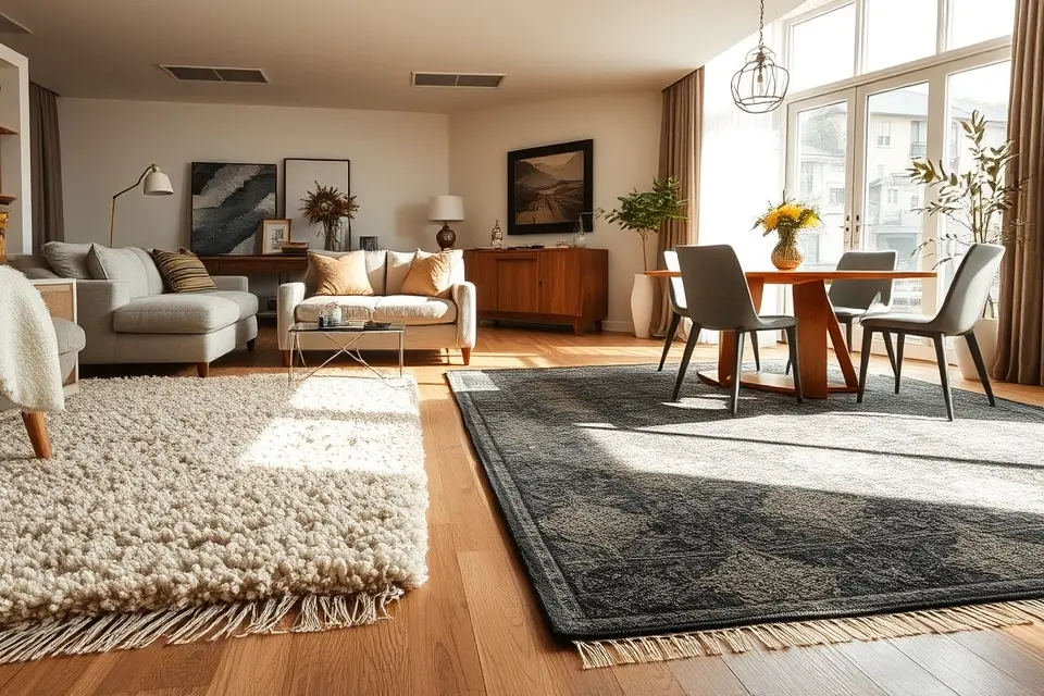Idea 1: Define Zones with Area Rugs