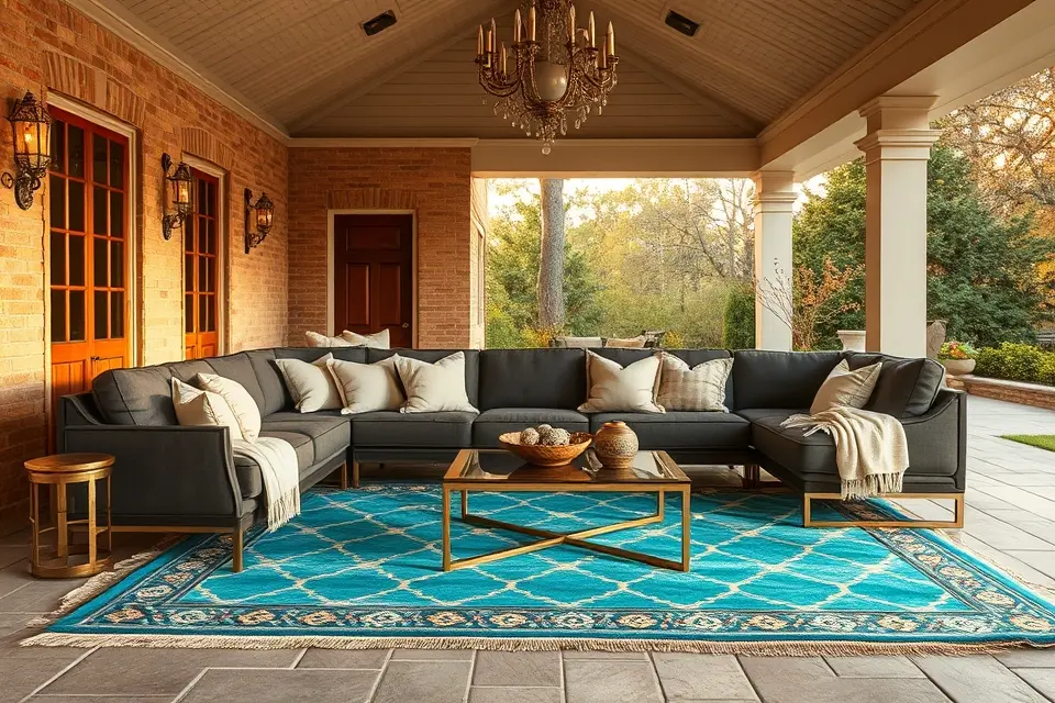 Idea 1: The Opulent Outdoor Living Room