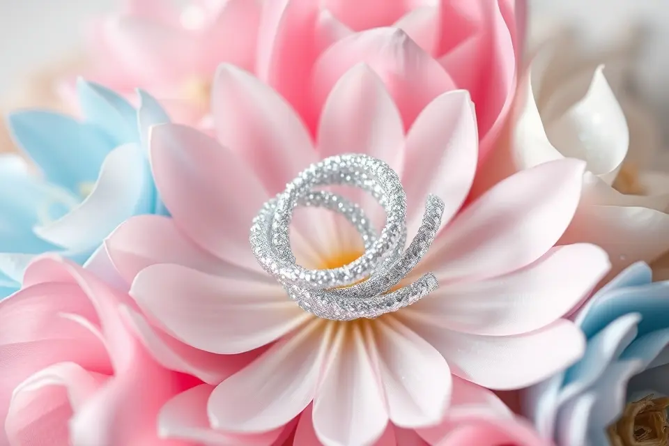 Idea 11: Sparkling Glitter Pipe Cleaner Blooms