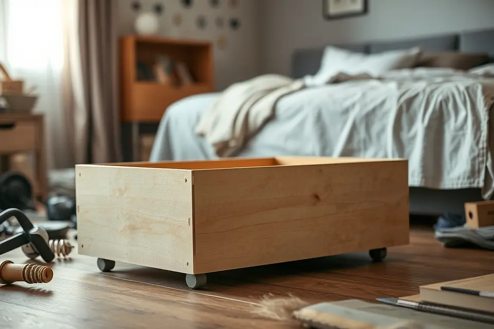 Idea 12: Construct Clever Under-Bed Storage Boxes