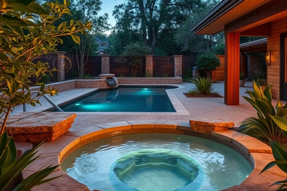 Idea 12: Integrated Spa or Hot Tub Area
