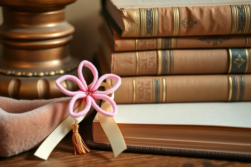 Idea 12: Pipe Cleaner Flower Bookmarks