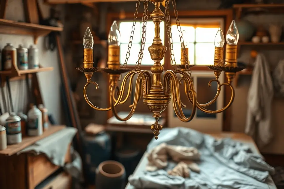 Idea 16: Update Light Fixtures or Hardware with Spray Paint