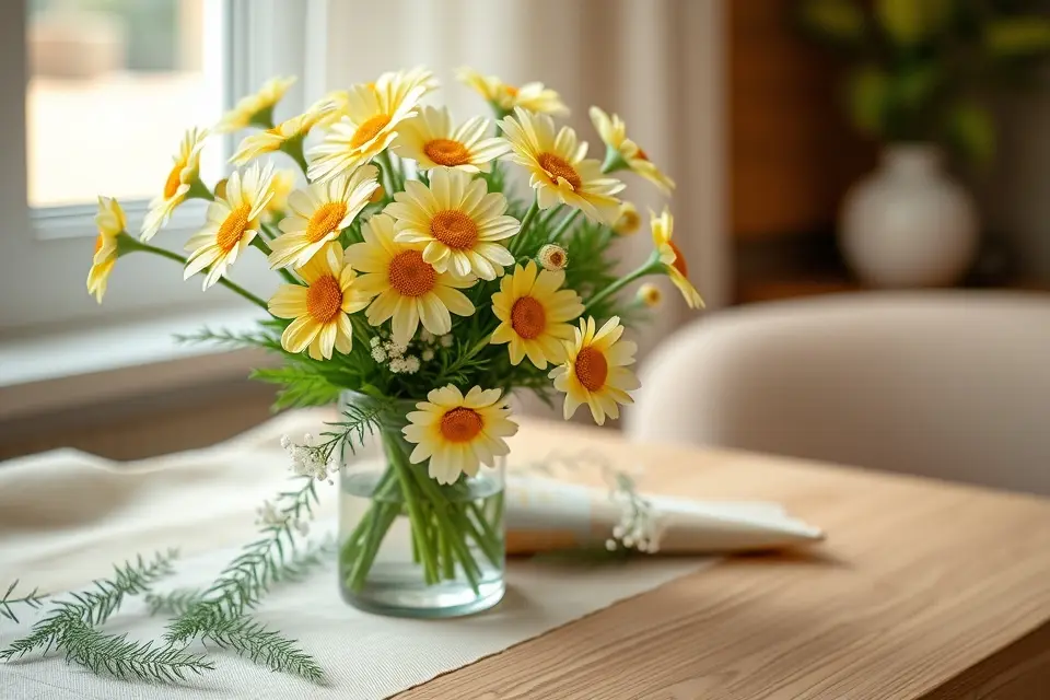 Idea 2: Cheerful Daisy Bouquets