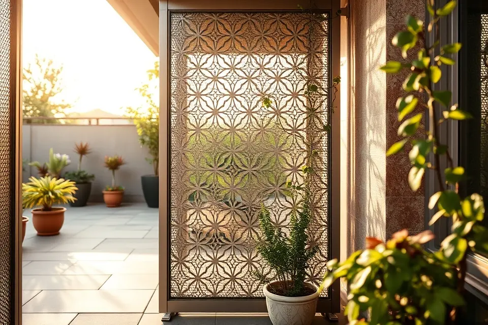 Idea 2: Decorative Perforated Screens