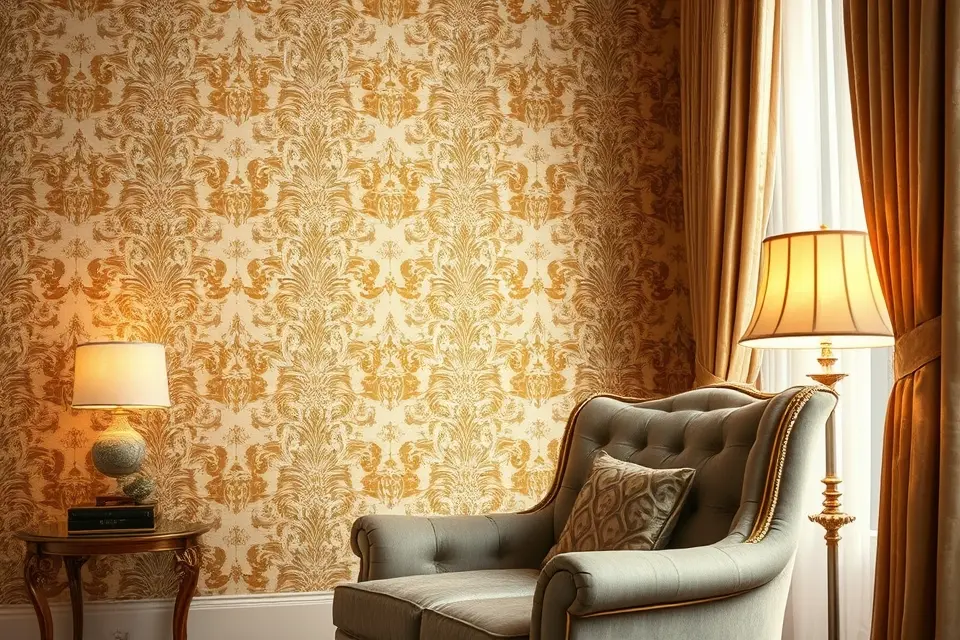 Idea 2: Luxurious Damask Decadence