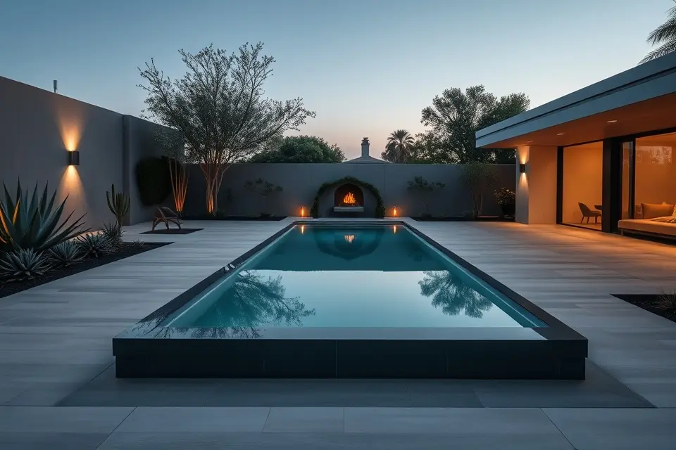 Idea 2: Modern Minimalist Oasis