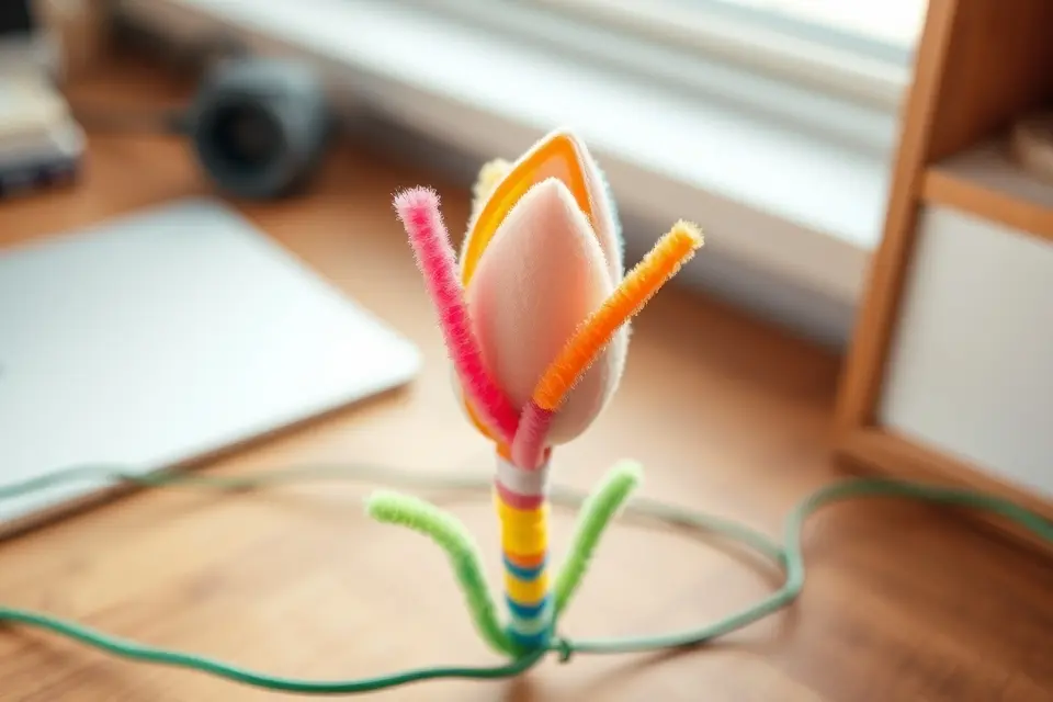 Idea 3: Colorful Tulip Stems