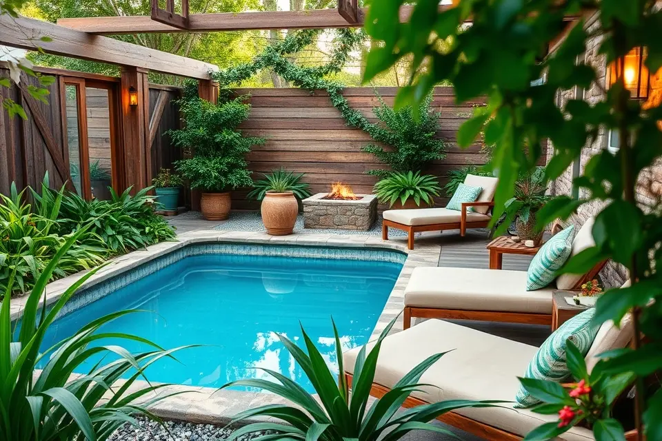 Idea 3: Serene Spa & Plunge Pool Retreat