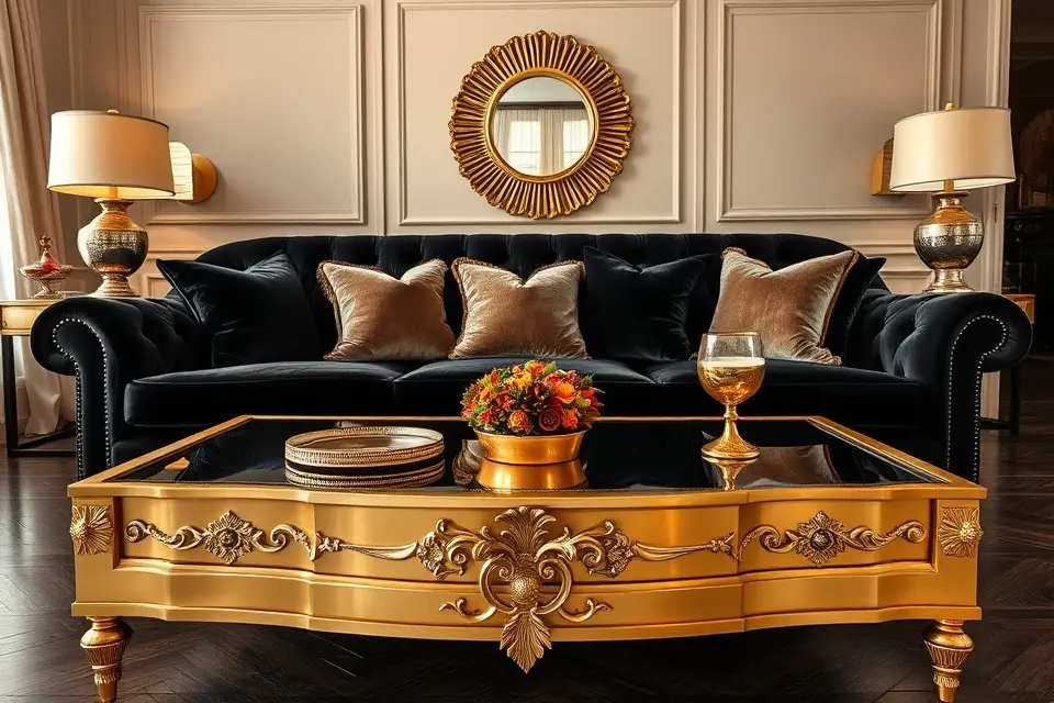 Idea 5: Glamorous Gold Accents